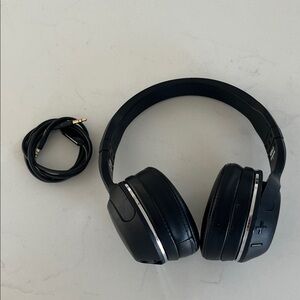 Premium Black Over-Ear Headphones with Wired Option